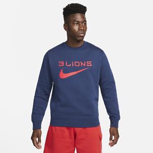 Engeland Club Fleece Sweatshirt met ronde hals voor heren - Blauw