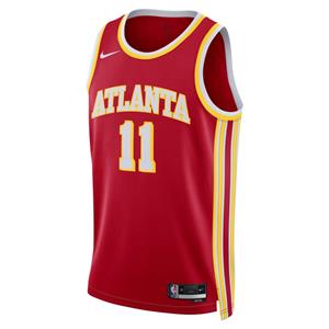 Atlanta Hawks Icon Edition 2022/23 Swingman  NBA-jersey met Dri-FIT - Rood
