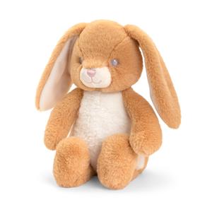 Pluche knuffel dier konijn bruin/wit 25 cm -