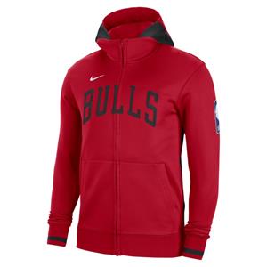 Chicago Bulls Showtime  NBA-hoodie met rits en Dri-FIT voor heren - Rood