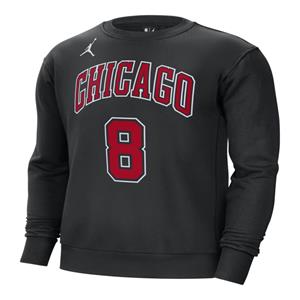 Chicago Bulls Courtside Statement Edition  NBA-sweatshirt van fleece voor heren - Zwart