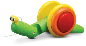 PlanToys Houten Trekdier Slak
