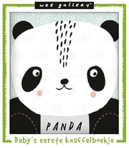 Wee gallery Stoffen knuffelboekje panda.