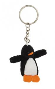 Pluche sleutelhanger Pinguin knuffel 6 cm -