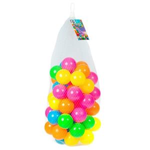 Shoppartners Kunststof Ballenbak Ballen 100x Stuks 6 Cm Neon Kleuren peelgoed Ballenbakballen Gekleurd