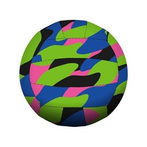 BECO SEALIFE neopreen strandbal, zwart/roze/blauw/groen, ca. Ø 21 cm