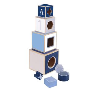 Stapeltoren Hout Blauw