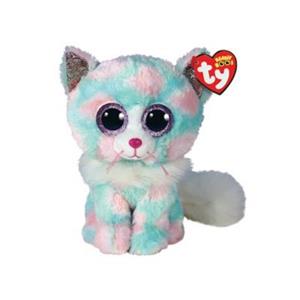 TY Beanie Boo Pastel Cat Opal 15cm