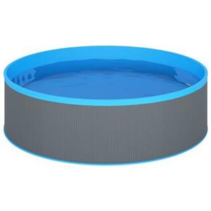 VidaXL Splasher pool met hangende skimmer en pomp 350x90 cm grijs