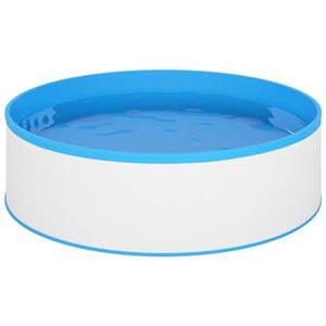 VidaXL Splasher pool met hangende skimmer en pomp 350x90 cm wit