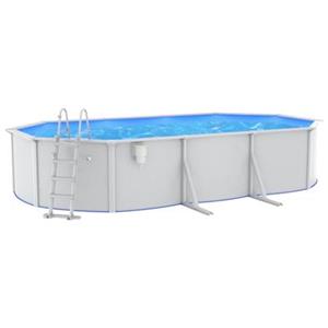 VidaXL Zwembad met veiligheidsladder 490x360x120 cm