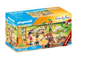 PLAYMOBIL 71191 Family Fun Streichelzoo, Konstruktionsspielzeug