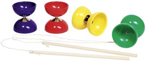 Goki Diabolo met 2 houten stokjes en touwtje