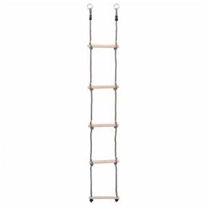 vidaXL Ladder met 5 sporten 210 cm massief grenenhout