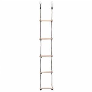 vidaXL Ladder met 5 sporten 210 cm massief grenenhout