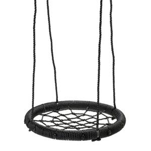 Swing King SwingKing schommel zwarte canvas Ø60cm