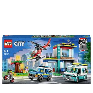 LEGO City 60371 Hauptquartier der Rettungsfahrzeuge