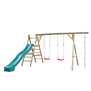 Swing King SwingKing speeltoestel met glijbaan Noortje turquoise 300cm