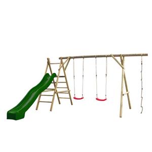 Swing King SwingKing speeltoestel met glijbaan Noortje groen 300cm