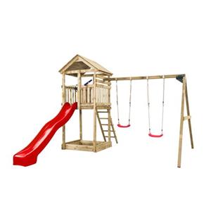 Swing King SwingKing speeltoestel met glijbaan Daan rood 300cm