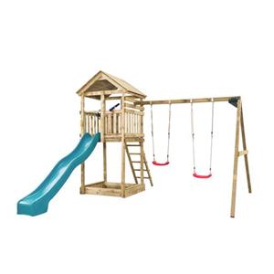 Swing King SwingKing speeltoestel met glijbaan Daan turquoise 300cm