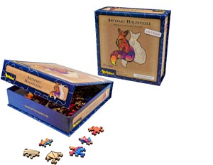 Philos 9083 - Artefakt Holzpuzzle Fuchs 2in1, 143 Teile