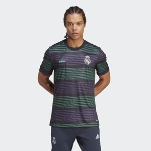 Adidas Real Madrid Training T-Shirt Pre Match - Schwarz/Lila/Grün