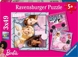 Ravensburger Barbie Inspire the World Puzzel (3 x 49 stukjes)