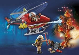 PLAYMOBIL 71195 City Action Feuerwehr-Hubschrauber, Konstruktionsspielzeug