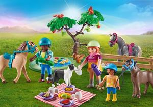 PLAYMOBIL Konstruktionsspielzeug Picknickausflug mit Pferden