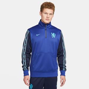 Nike Chelsea Shirt NSW Repeat 1/2 Zip - Navy/Blau