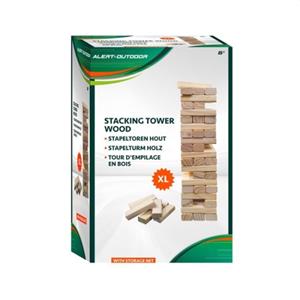 Alert Stapeltoren XL Outdoor Hout  Met Handig Opbergnet