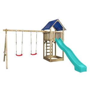 Swing King SwingKing speeltoestel met glijbaan Tour Jonas turquoise 300cm