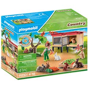 PLAYMOBIL 71252 Kaninchenstall, Konstruktionsspielzeug