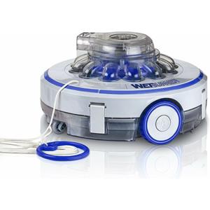 gré Batterie -Roboter zum Reinigen aus gemahlenen Pools mit flachem Hintergrund 26,6 Watt Wet Runner gre RBR60