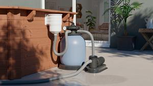 GRE Sandfilteranlage FS550, Sandfilter, 800 l/h