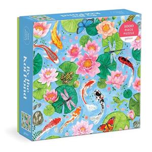 By The Koi Pond 1000 Piece Puzzle In Square Box
