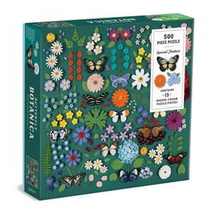 Butterfly Botanica 500 Piece Puzzle With Shaped Pieces