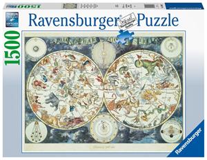 Ravensburger World Map Of Fantastic Beasts 1500p