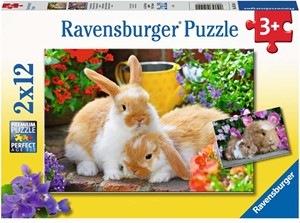Ravensburger Verlag Ravensburger 05144 - Kleine Kuschelzeit, Kinderpuzzle, 2x12 Teile