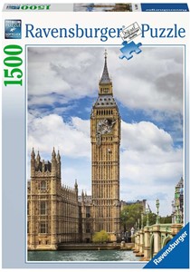 Grappige Kat Op De Big Ben (1500 Stukjes)