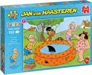 Jumbo Spiele GmbH Jumbo 20078 - Jan van Haasteren, Planschbecken-Steiche, Comic-Puzzle, 150 Teile