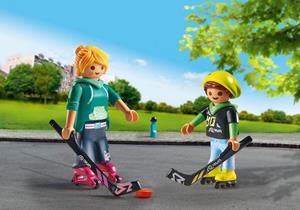 PLAYMOBIL Konstruktionsspielzeug DuoPack Inline-Hockey