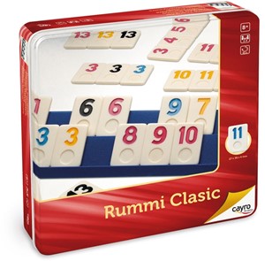 Rummi klassieke bordspellen in metalen doos Cayro