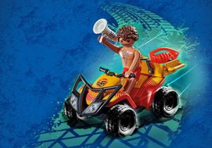 Playmobil Konstruktions-Spielset "Rettungsschwimmer-Quad (71040), City Action", (18 St.), Made in Europe