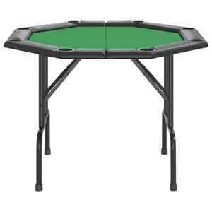 Pokertafel voor 8 spelers inklapbaar 108x108x75 cm groen