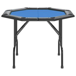 Vidaxl Pokertisch Klappbar 8 Spieler Blau 108x108x75 Cm