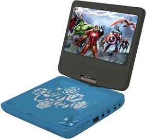 Lexibook Avengers Portable DVD Player with Screen USB Port and Headphones