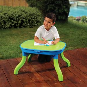 vidaXL Zand/watertafel voor kinderen 3-in-1 67,5x52x38 cm polypropeen