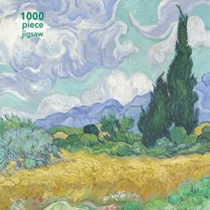 flametreestudio Adult Jigsaw Puzzle Vincent Van Gogh: Wheatfield With Cypress -  Flame Tree Studio (ISBN: 9781787558885)